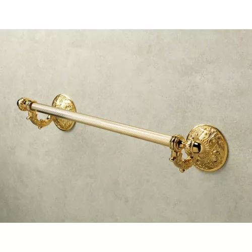 Аксессуары/Комплектующие: Stil Haus Noto Light  полотенцедержатель со стеклом Murano  длина 55 см  золото 1 в магазине Акватория