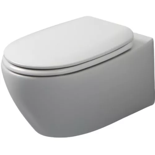 Санфаянс: Подвесной унитаз White Ceramic Basic W020301 белый глянцевый 1 в магазине Акватория