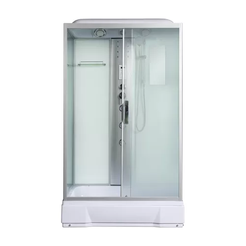 Душевые кабины и сауны: Душевая кабина прямоугольная River VITIM 120/80/24 MТ матовые стекла  низкий поддон 120х80 см 1 в магазине Акватория