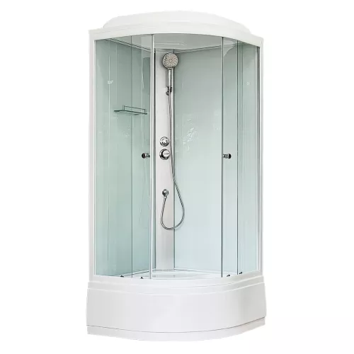 Душевые кабины и сауны: Душевая кабина Royal Bath  RB90CK5-WT, прозрачное/хром 1 в магазине Акватория