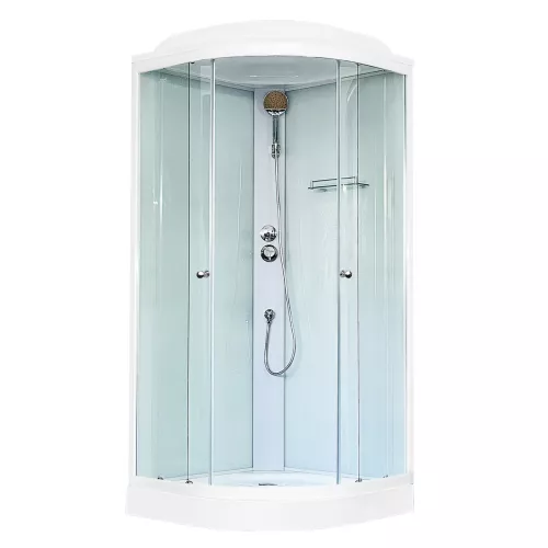 Душевые кабины и сауны: Душевая кабина Royal Bath  RB90HK5-WT, прозрачное/белый 1 в магазине Акватория