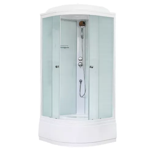 Душевые кабины и сауны: Душевая кабина Royal Bath  RB90CK5-WC, рифленое/белый 1 в магазине Акватория