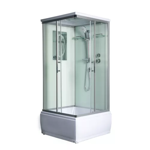 Душевые кабины и сауны: Душевая кабина WeltWasser WW500 ALLER 902  90х90х217 1 в магазине Акватория