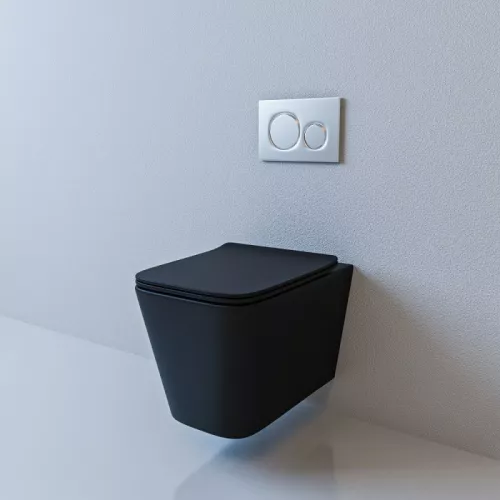 Санфаянс: Унитаз подвесной ESBANO GARTEZ (Matt Black) 510x345x340 1 в магазине Акватория