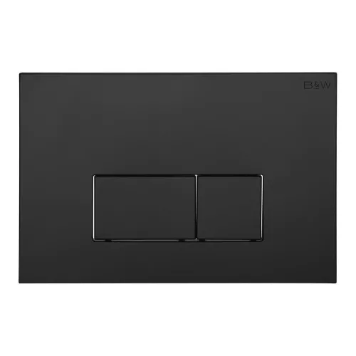 Санфаянс: Клавиша смыва Black&White WPI-09542 черный матовый 1 в магазине Акватория