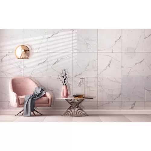 Строительные материалы: Керамогранит Elegant Statuario_GT Белый  60x60/60х120 полир. 1 в магазине Акватория