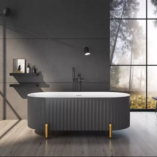 Ванны: Акриловая ванна Black & White SB310 Grey 1 в магазине Акватория