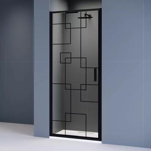 Душевые ограждения: Душевая дверь RGW SV-05-B Чёрный/Black Smart Line 1 в магазине Акватория