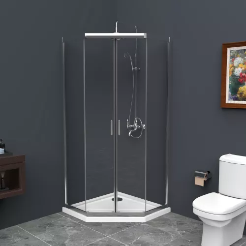 Душевые ограждения: Душевой уголок BelBagno UNO-195-P-2-90/100-C-Cr 1 в магазине Акватория