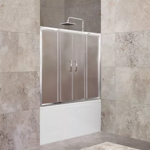 Душевые ограждения: Шторка на ванну BelBagno UNIQUE-VF-2-150/180-140-P-Cr 1 в магазине Акватория