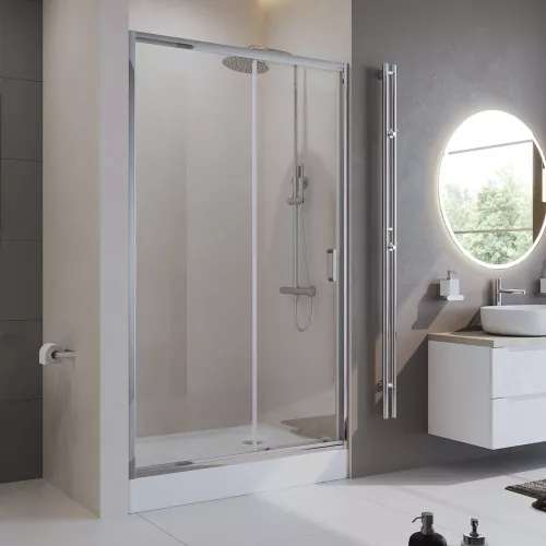 Душевые ограждения: Душевая дверь BelBagno UNO-195-BF-1/C-Cr 1 в магазине Акватория