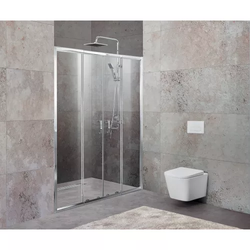 Душевые ограждения: Душевая дверь BelBagno UNIQUE-BF-2-170/200-C-Cr 1 в магазине Акватория