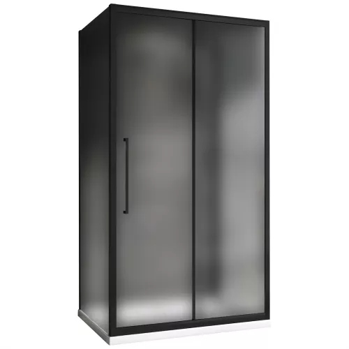 Душевые ограждения: Душевой уголок ABBER Schwarzer Diamant AG30100BMH-S100BM-S100BM пристенный 1 в магазине Акватория