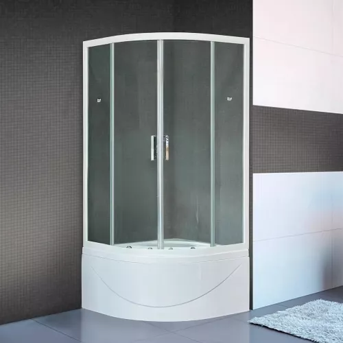 Душевые ограждения: Душевой угол Royal Bath RB BK четверть круга 1 в магазине Акватория