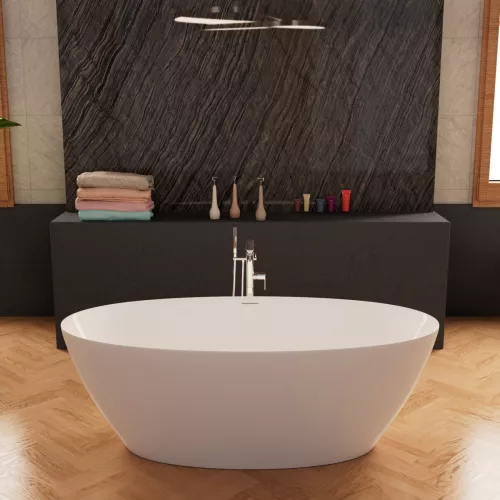 Ванны: Ванна акриловая Frank F6123 White  170х81 1 в магазине Акватория