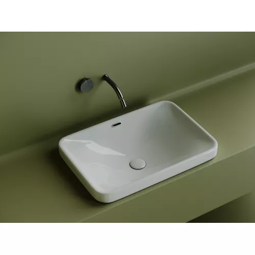 Санфаянс: Ceramica Nova Умывальник прямоугольный встраиваемый сверху в столешницу Element 605*415*185мм 1 в магазине Акватория