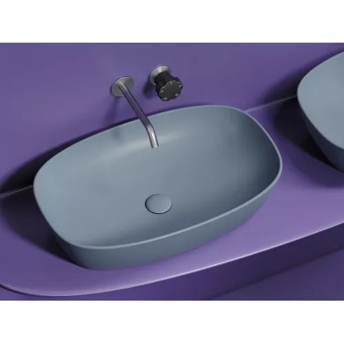 Санфаянс: Умывальник чаша Ceramica Nova накладная овальная (цвет Серо-Голубой Матовый) Element 600*380*138мм 1 в магазине Акватория