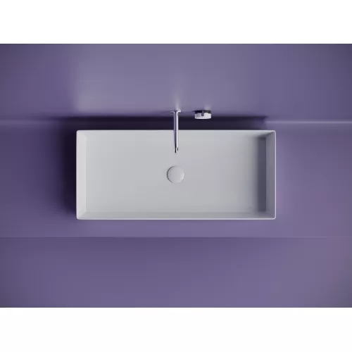 Санфаянс: Раковина Ceramica Nova накладная прямоугольная 801*361*130, без перелива, цвет белый 1 в магазине Акватория
