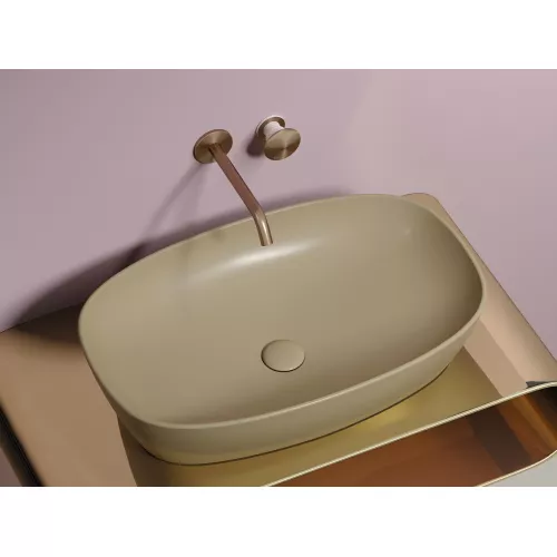 Санфаянс: Умывальник чаша Ceramica Nova накладная овальная (цвет Капучино Матовый) Element 600*380*138мм 1 в магазине Акватория