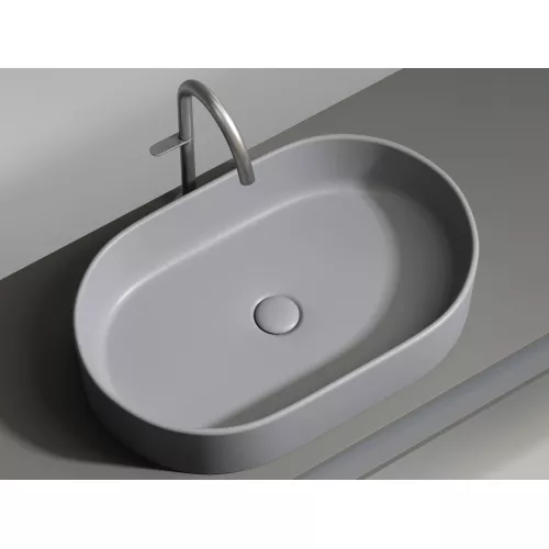 Санфаянс: Умывальник чаша Ceramica Nova накладная овальная (цвет Антрацит Матовый) Element 608*385*122мм 1 в магазине Акватория