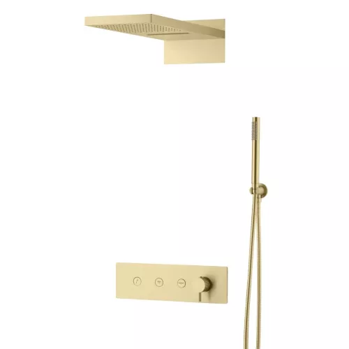 Душевые системы: Встраиваемая  душевая система Boheme FUSION 130-MG MAT GOLD 1 в магазине Акватория