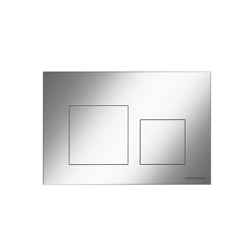 Санфаянс: Кнопка смыва CERAMICANOVA Balance, клавиши Square, цвет хром матовый, арт. CN12-002M 1 в магазине Акватория
