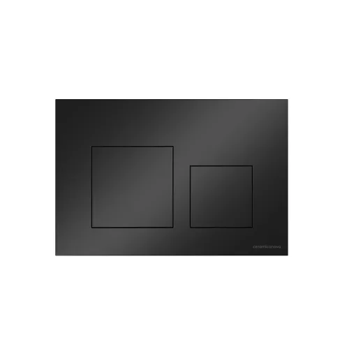 Санфаянс: Кнопка смыва CERAMICANOVA Balance, клавиши Square, цвет черный матовый, арт.CN12-002MB 1 в магазине Акватория