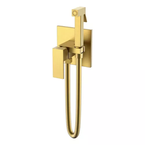 Смесители: Душ  гигиенический Boheme Qubic 477-MG Matt Gold 1 в магазине Акватория