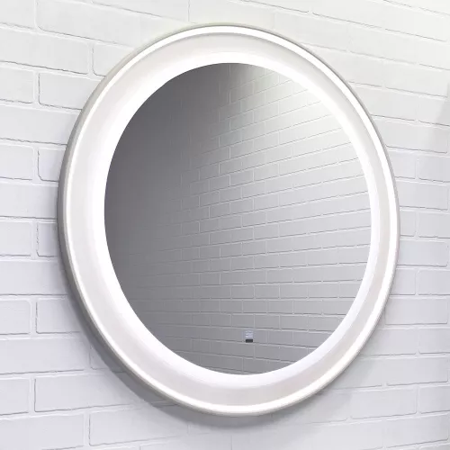 Мебель для ванной: Зеркало для ванной Comforty Ереван-80 LED-подсветка, бесконтактный сенсор, серый шёлк 1 в магазине Акватория