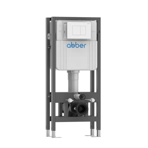 Санфаянс: Инсталляция двойная самонесущая ABBER AC0106 для двух подвесных унитазов 1 в магазине Акватория