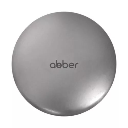 Водоотведение: Накладка на слив для раковины ABBER AC0014MS серебряная матовая, керамика 1 в магазине Акватория