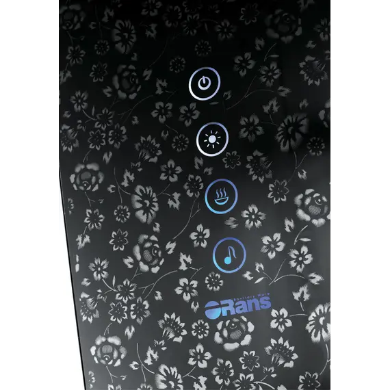 Душевая кабина прямоугольная с паром Orans SR-89102RS Black  L/R