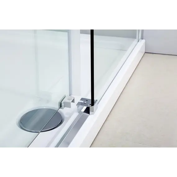 Душевой угол   Black & White S202  прозрачное/хром