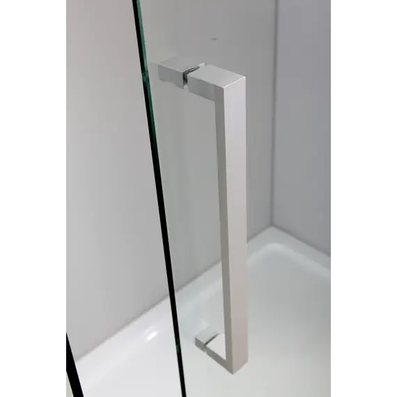 Душевой угол   Black & White S202  прозрачное/хром