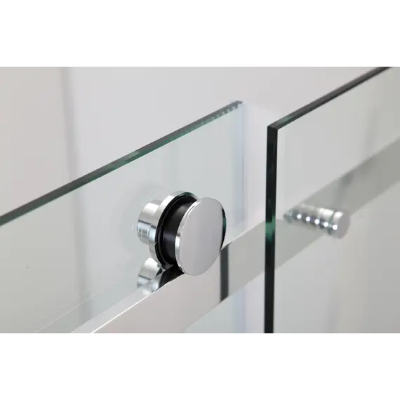 Душевой угол Black & White S208  прозрачное/хром