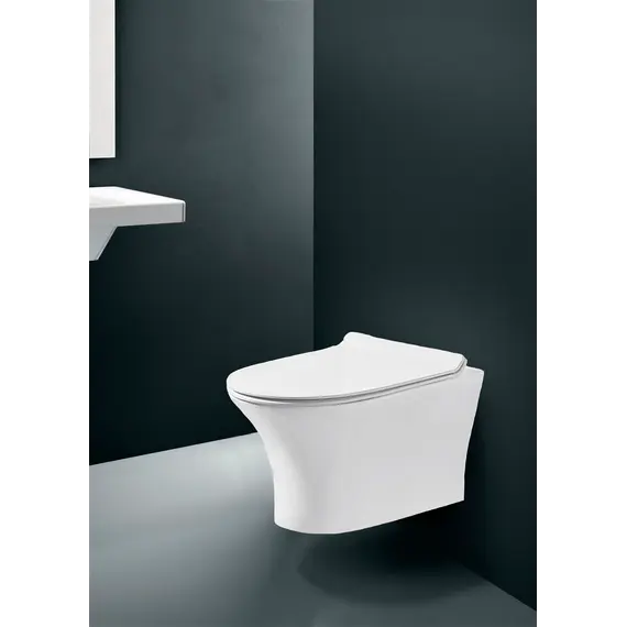 Унитаз GR-4444S подвесной безободковый с тонкой крышкой