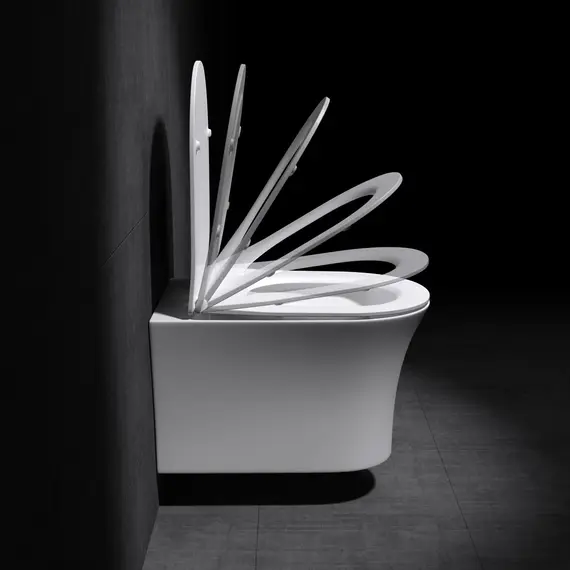 Унитаз GR-4444S подвесной безободковый с тонкой крышкой