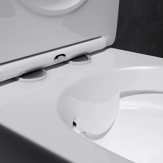 Унитаз GR-4444S подвесной безободковый с тонкой крышкой