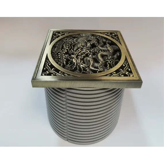 Насадка с рамкой и дизайн-решеткой Дракон Bronze De Luxe