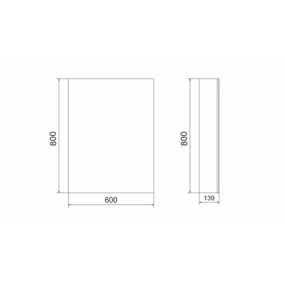 Зеркало-шкаф Velvex Klaufs 60