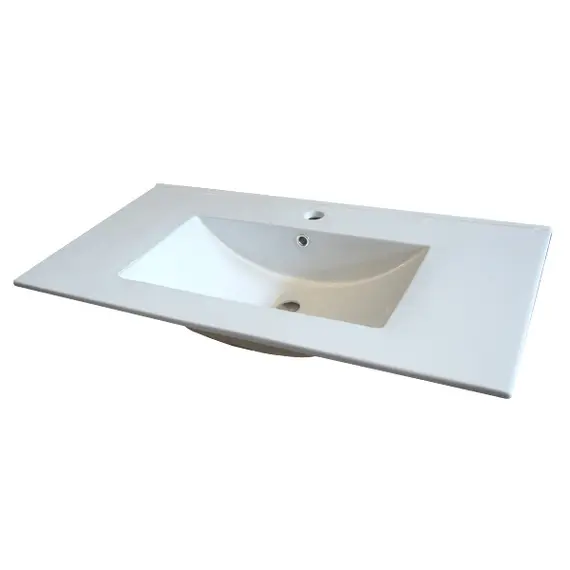 Тумба-умывальник Comforty  Верона дуб белый с раковиной Comforty 75E