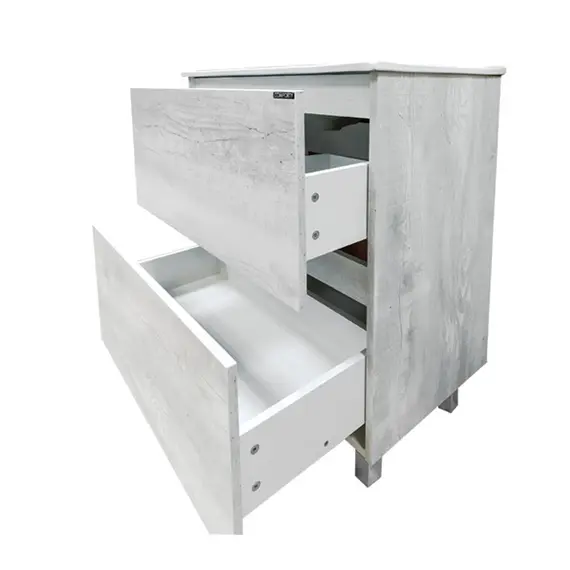 Тумба-умывальник Comforty  Верона дуб белый с раковиной Comforty 75E