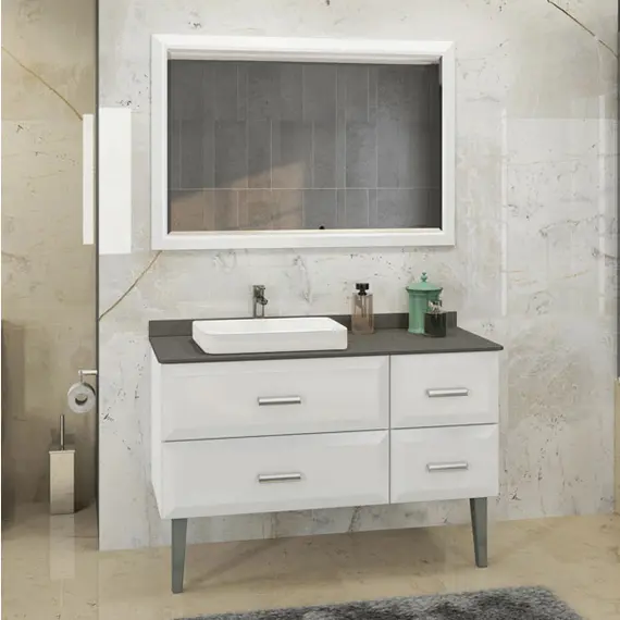 COMFORTY. Зеркало "Империя-120" белый глянец