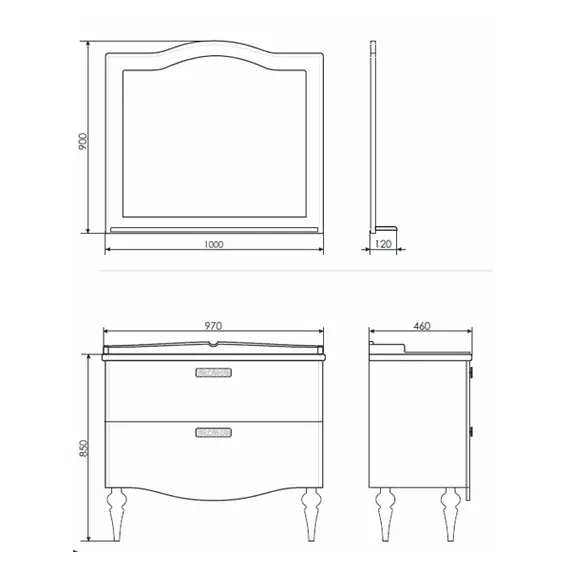 Тумба-умывальник Comforty Монако