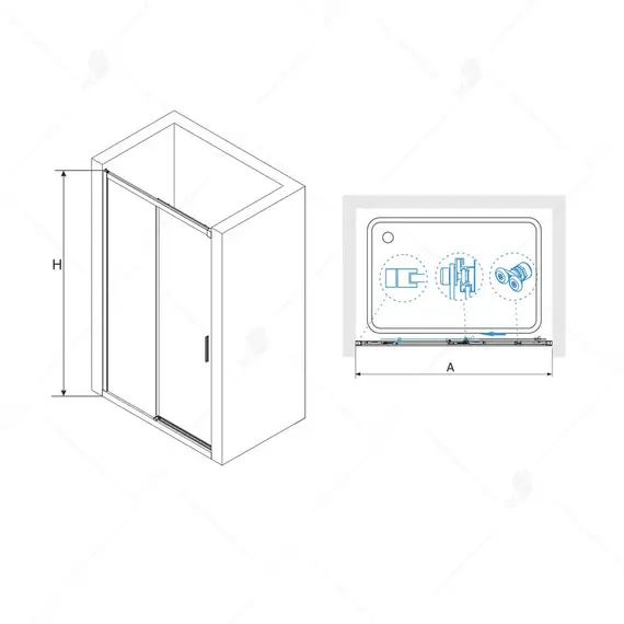 Душевая дверь RGW LE-12