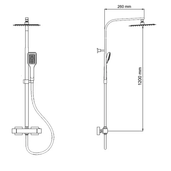 Душевая стойка RGW SP-22