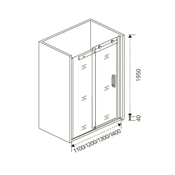 Душевая дверь раздвижная  Good Door Puerta WTW