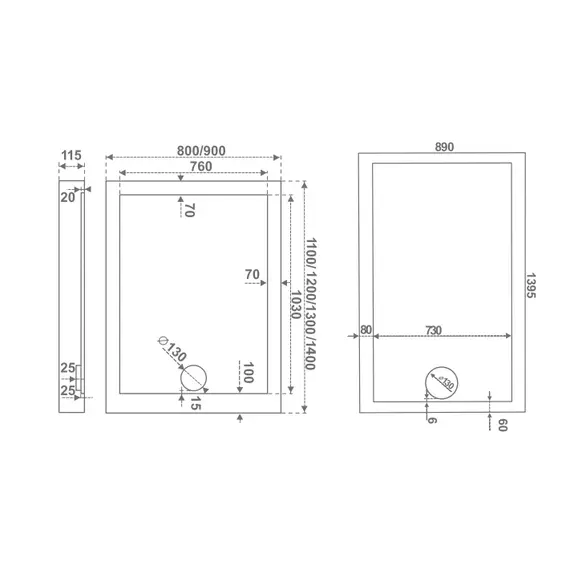 Акриловый поддон Good Door Олимпик