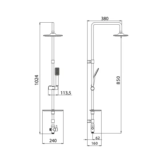Душевой гарнитур Lemark LM8804C