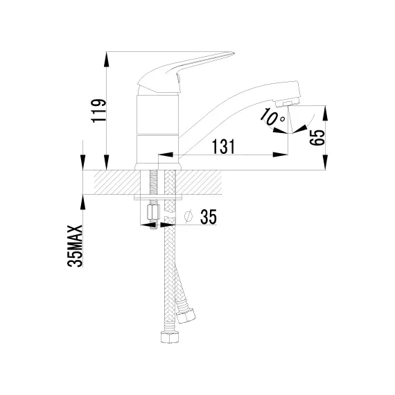 Смеситель Lemark Plus Advance LM1207C для раковины